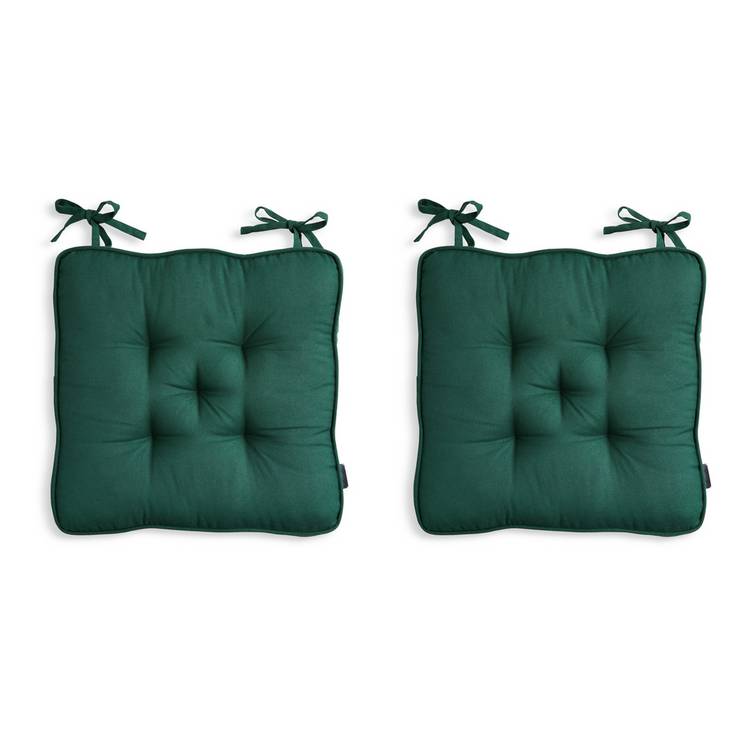 Habitat green seat cushions 40x40cm (British brand)