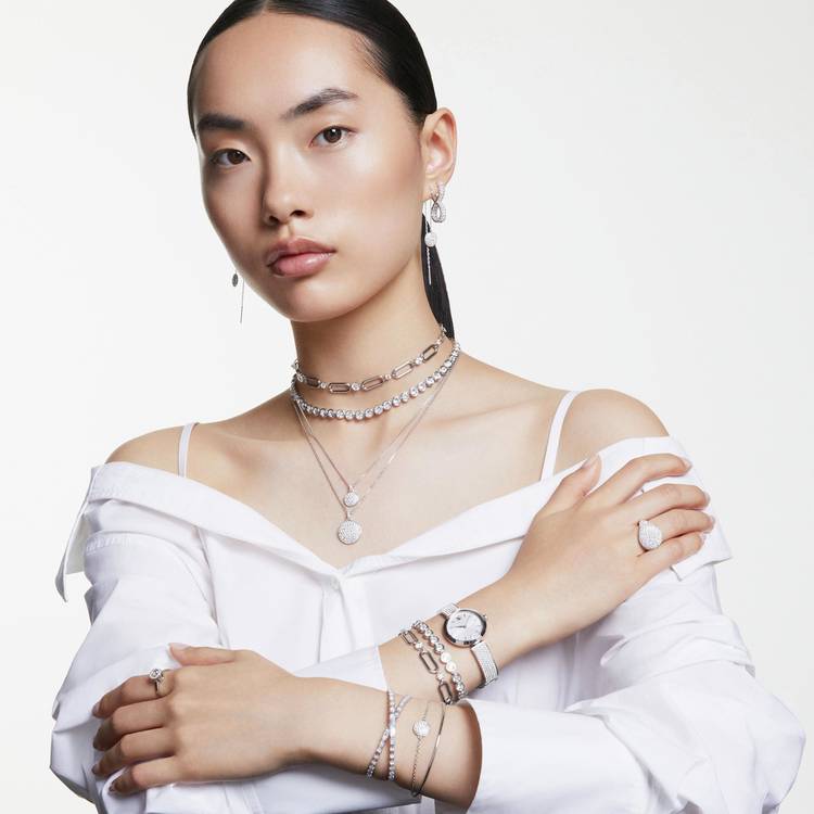Swarovski Constella link chain necklace 38cm (British brand)