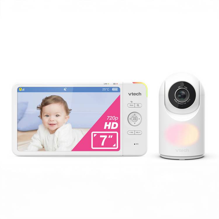 VTech 7-inch baby monitor with HD screen and night vision - British product