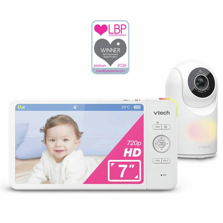 VTech 7-inch baby monitor with HD screen and night vision - British product