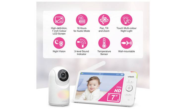 VTech VM7367HD 7 Inch Video Baby Monitor