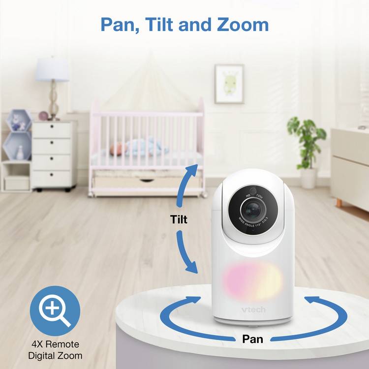 VTech 7-inch baby monitor with HD screen and night vision - British product