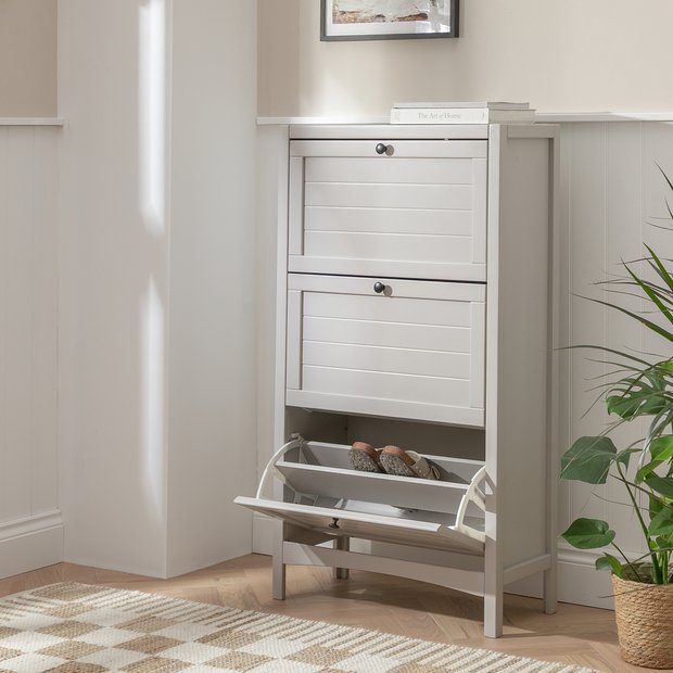 Habitat Bournemouth shoe storage cabinet in grey, UK version