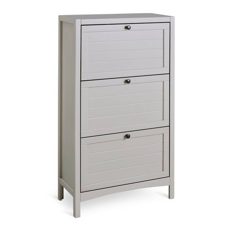 Habitat Bournemouth shoe storage cabinet in grey, UK version