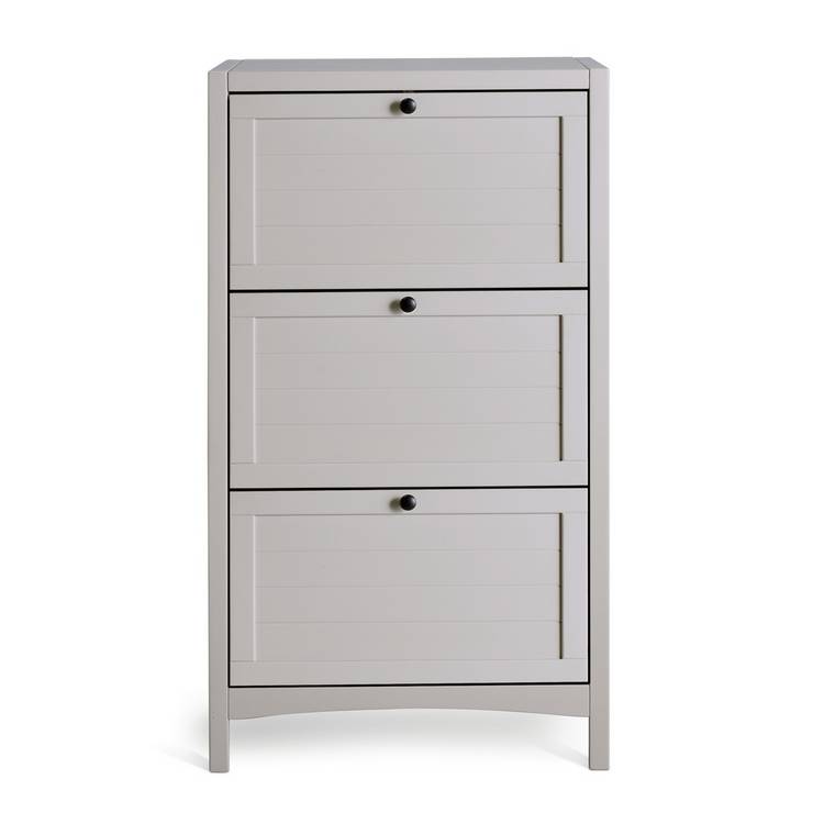 Habitat Bournemouth shoe storage cabinet in grey, UK version