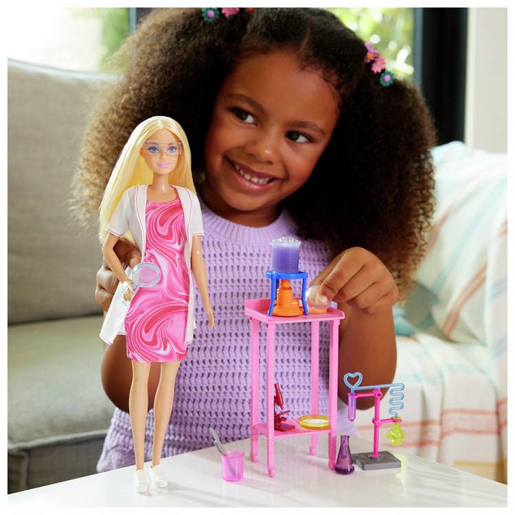 Barbie Scientist doll with lab accessories 32cm - British product