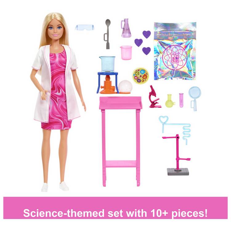 Barbie Scientist doll with lab accessories 32cm - British product