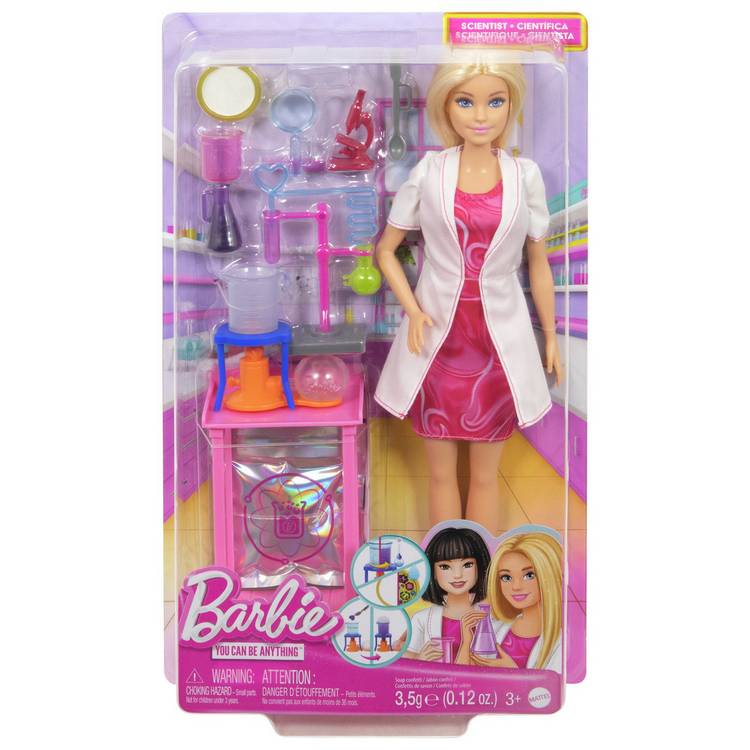 Barbie Scientist doll with lab accessories 32cm - British product