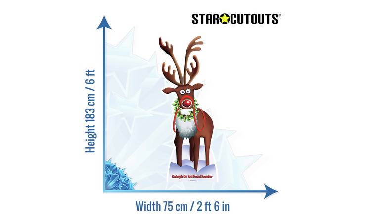 Star Cutouts Rudolph Cardboard Cutout GOODS Argos