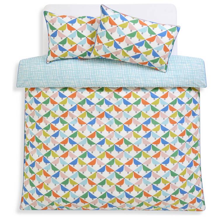 Habitat x Scion Lintu double bedding set in cotton - British product
