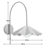 Habitat Yuno red metal wall light with glass orb - British product