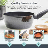 Tower Diamo non stick pan set 5 piece aluminium black, UK version