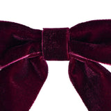 Argos Home burgundy velvet bows pack of 6 (British brand)