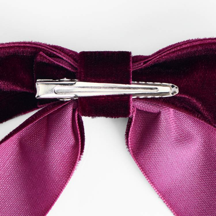 Argos Home burgundy velvet bows pack of 6 (British brand)