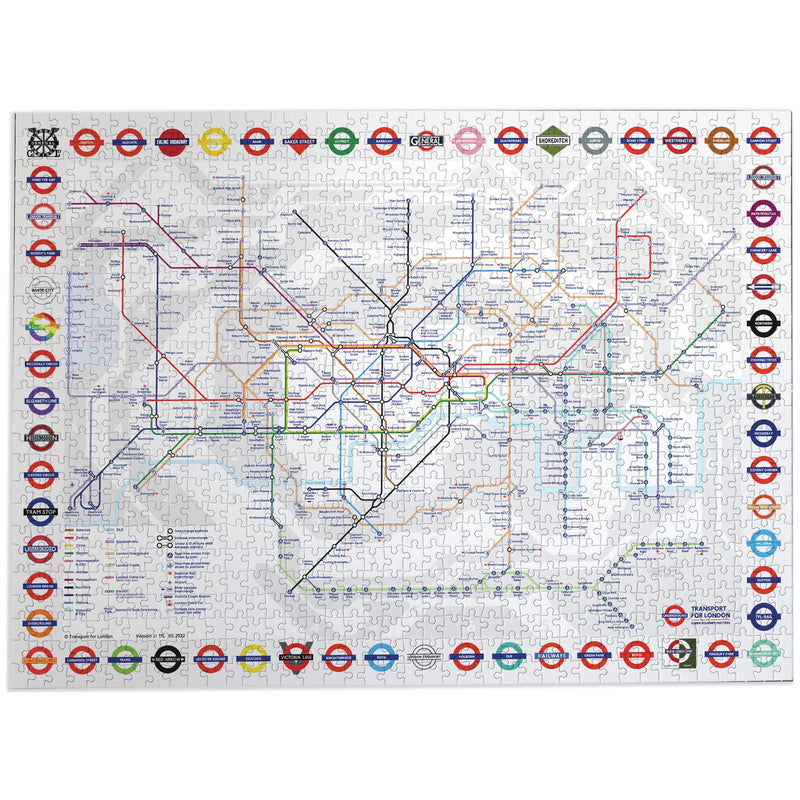 Gibsons jigsaw puzzle Tube map 1000 pieces (British brand)
