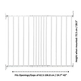 BabyDan metal extending safety gate 62.5-106.8cm (British brand)