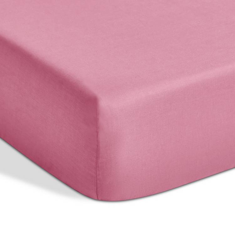 Habitat extra deep fitted sheet single pink, UK version