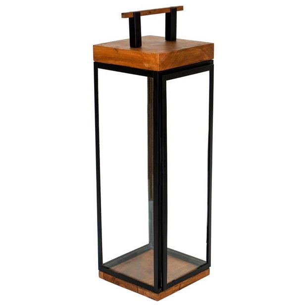 Grace tall lantern black 58cm, imported from the UK