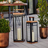Grace tall lantern black 58cm, imported from the UK