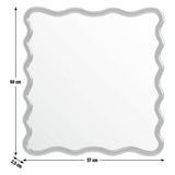 Habitat wavy wall mirror black 60x57cm (British brand)