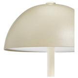 Habitat rechargeable mushroom LED table lamp taupe 31cm (British brand)