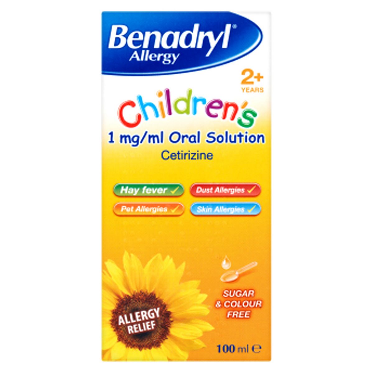 Benadryl Allergy Children's 1mg/ml Oral Solution - 100ml GOODS Boots   