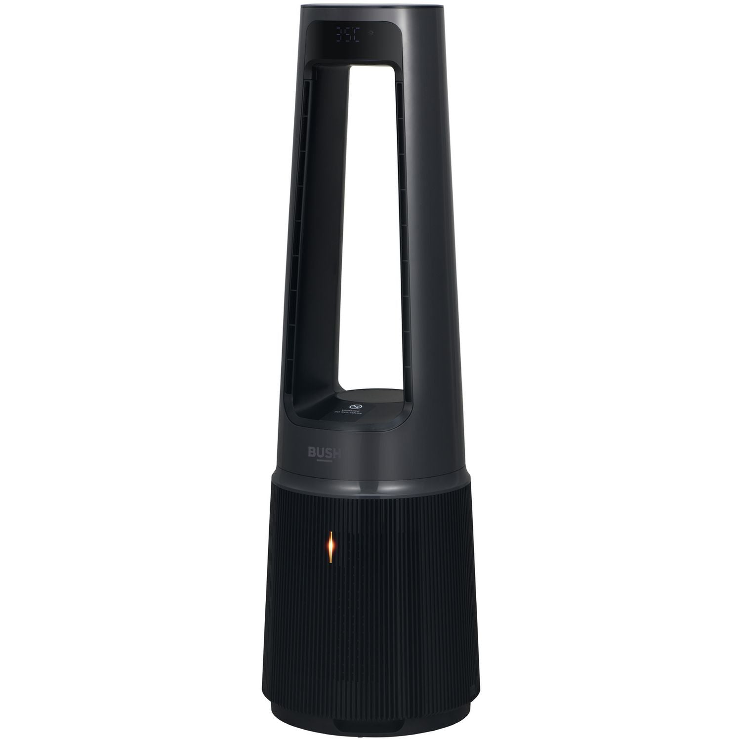 Bush black bladeless tower fan with HEPA filter (British brand)