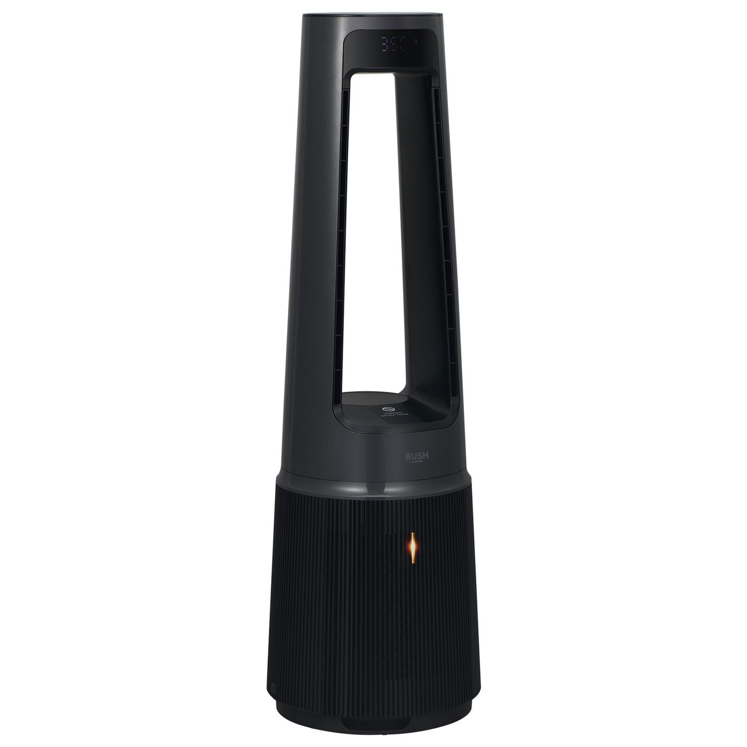 Bush black bladeless tower fan with HEPA filter (British brand)