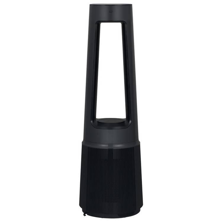 Bush black bladeless tower fan with HEPA filter (British brand)