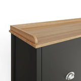GFW Lancaster 2 door shoe storage bench black (British brand)