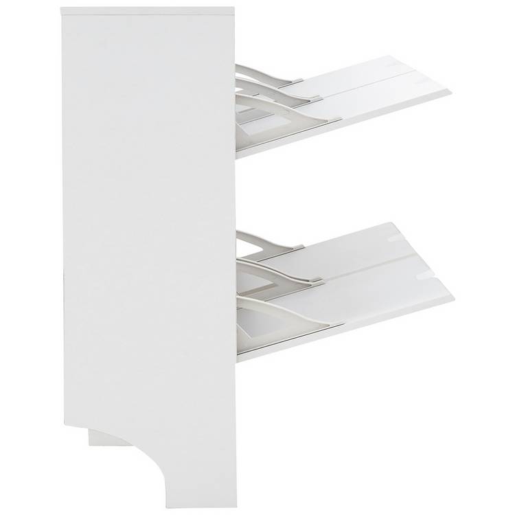 GFW narrow shoe storage cabinet white - British product