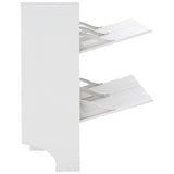 GFW narrow shoe storage cabinet white - British product