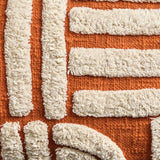 Habitat tufted cushion rust 30x60cm, UK version
