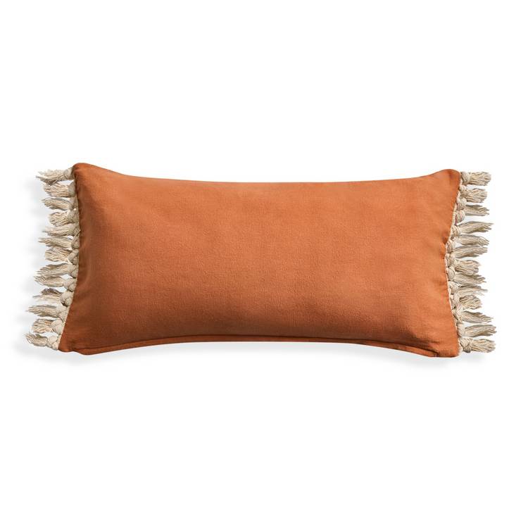 Habitat tufted cushion rust 30x60cm, UK version