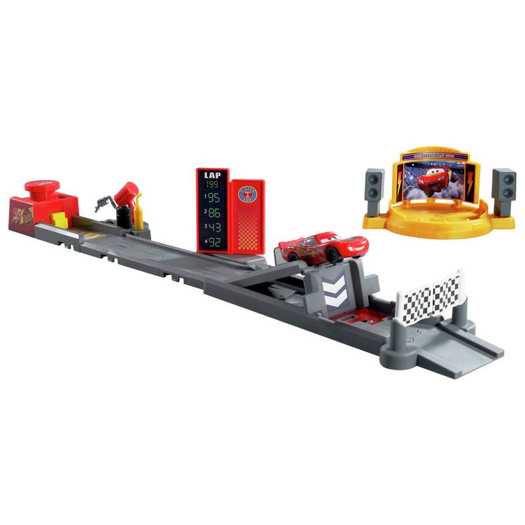 Mattel Cars Piston Cup Jump and Stunt Runway playset, UK version