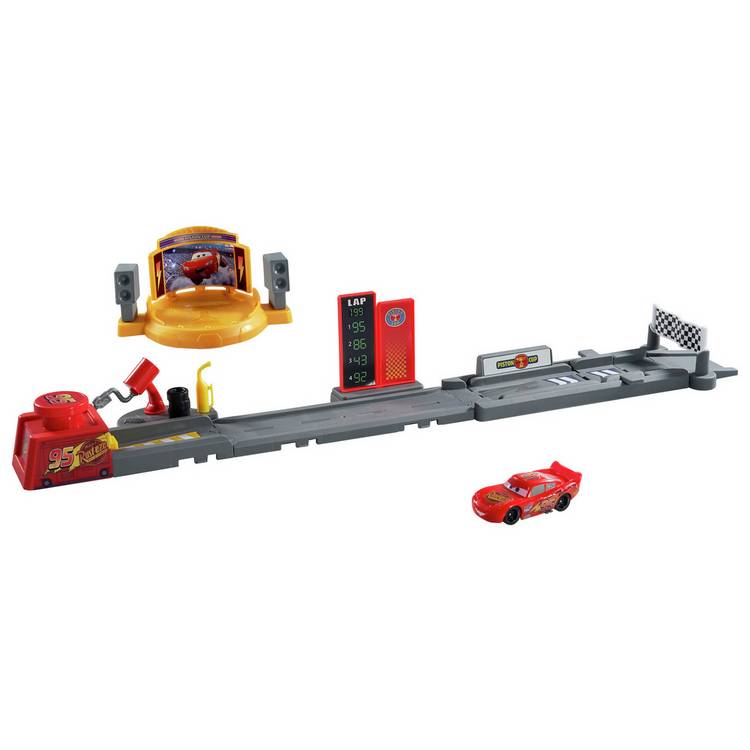 Mattel Cars Piston Cup Jump and Stunt Runway playset, UK version