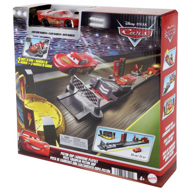Mattel Cars Piston Cup Jump and Stunt Runway playset, UK version