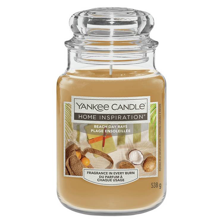 Yankee Candle Beach Day Rays large scented candle, imported from the UK