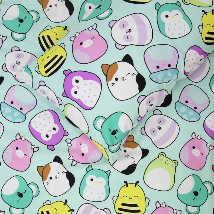 Squishmallows reversible kids bedding set single (British brand)