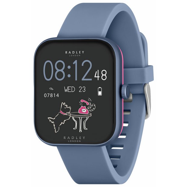 Radley Denim Blue smart watch with silicone strap - British product