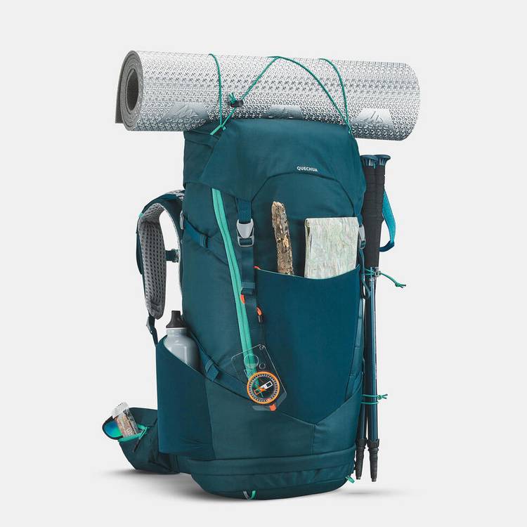 Decathlon kids hiking backpack blue 50L (British brand)
