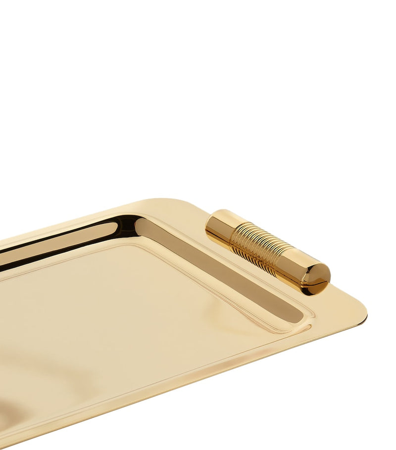 Zodiac Cylinder Gold-Plated Tray (British brand)