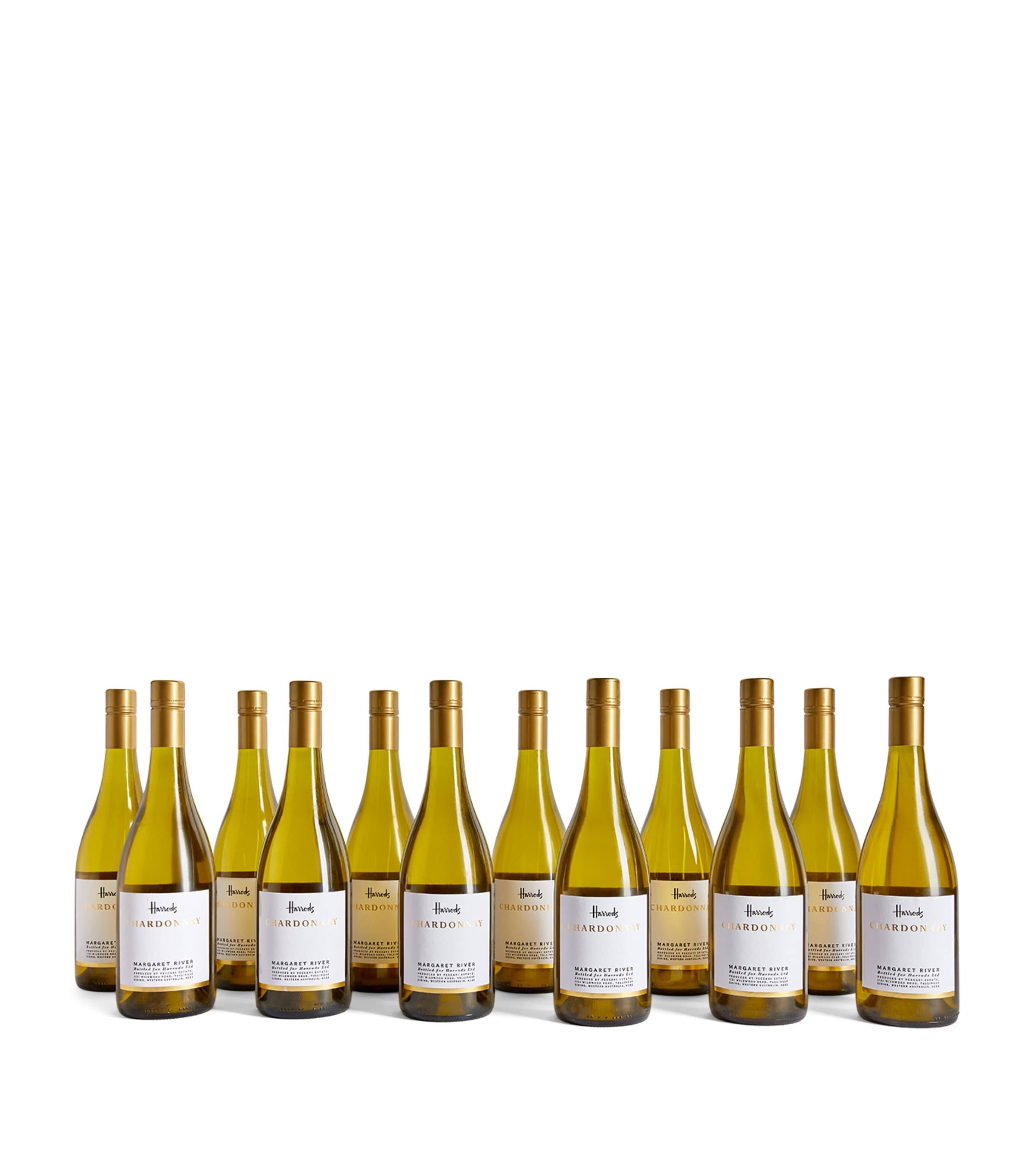 Harrods Margaret River Chardonnay 12 bottle wine case, UK version