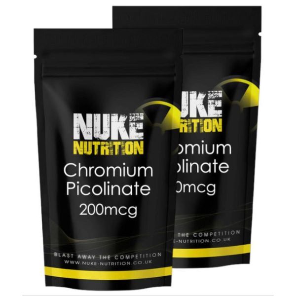 Nuke Nutrition Chromium Picolinate Tablets 200mg - 120ct GOODS Superdrug   