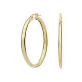 Revere 9ct gold creole hoop earrings 30mm, UK version