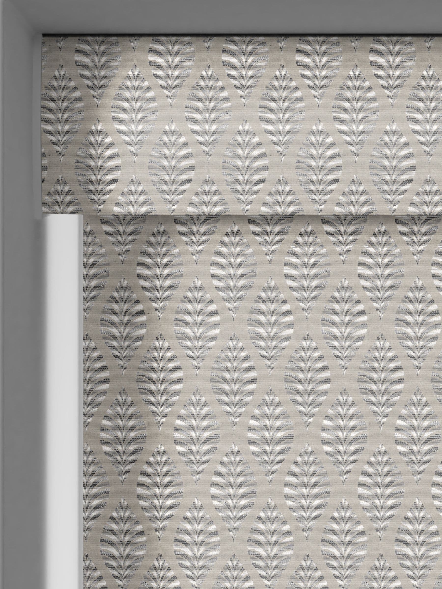 Next Fresca Grey blackout roller blind (British brand)