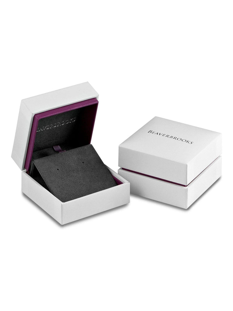 Beaverbrooks 9ct white gold hoop earrings - British product