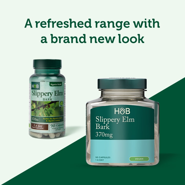 Holland & Barrett Slippery Elm Bark 370mg 90 Capsules