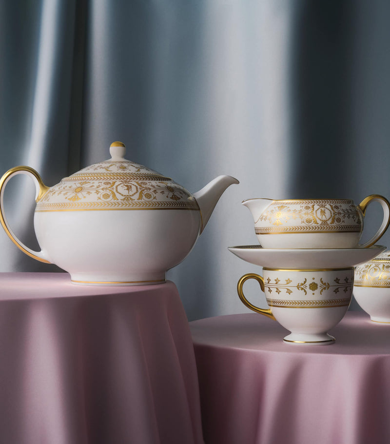 Wedgwood Bone China Bacchus Creamer and Sugar Set