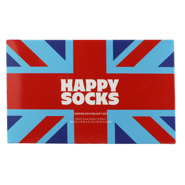 Happy Socks Union Jack socks gift box (British brand)